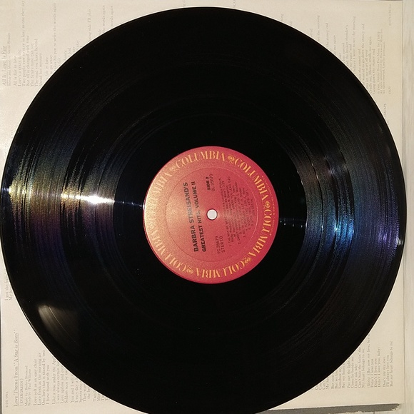 Vintage 1978 Barbra Streisand's Greatest Hits Volume 2 Vinyl LP - Picture 6 of 6